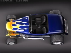 F32 Hot Rod Flame Custom 3D Model