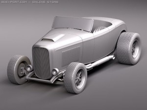 F32 Hot Rod Flame Custom Modèle 3D