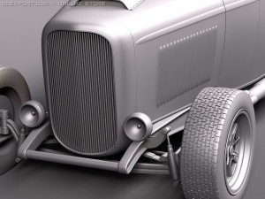 F32 Hot Rod Flame Custom Modèle 3D