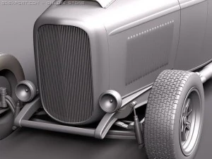 F32 Hot Rod Flame Custom 3D Model