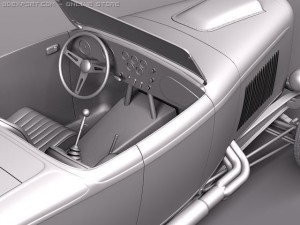 F32 Hot Rod Flame Custom Modèle 3D
