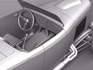 F32 Hot Rod Flame Custom 3D Model