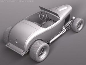 F32 Hot Rod Flame Custom Modèle 3D