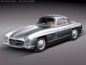 Mercedes-Benz 300 SL Gullwing 3D Model