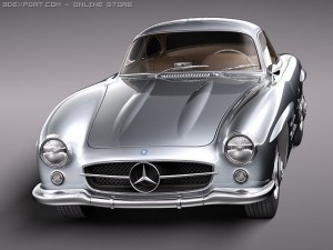 Mercedes-Benz 300 SL Gullwing Model 3D