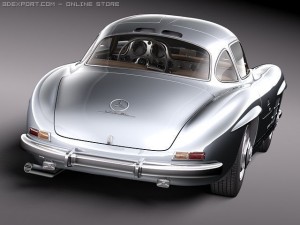 Mercedes-Benz 300 SL Gullwing Model 3D