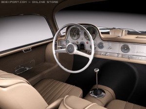 Mercedes-Benz 300 SL Gullwing Model 3D