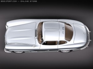 Mercedes-Benz 300 SL Gullwing Model 3D