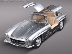 Mercedes-Benz 300 SL Gullwing Model 3D