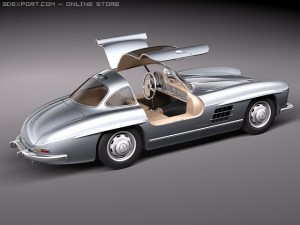 Mercedes-Benz 300 SL Gullwing Model 3D