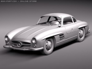 Mercedes-Benz 300 SL Gullwing Model 3D
