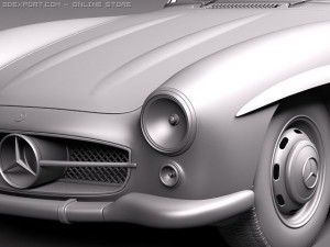 Mercedes-Benz 300 SL Gullwing Model 3D