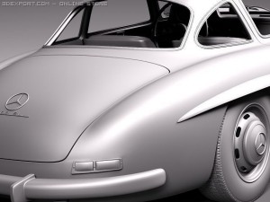 Mercedes-Benz 300 SL Gullwing Model 3D