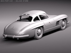 Mercedes-Benz 300 SL Gullwing Model 3D