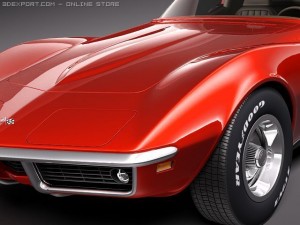 Chevrolet Corvette C3 1969 3D 모델