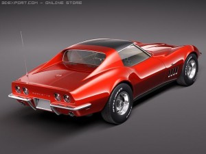 Chevrolet Corvette C3 1969 3D 모델