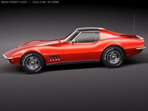 Chevrolet Corvette C3 1969 3D 모델