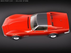 Chevrolet Corvette C3 1969 3D 모델