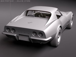 Chevrolet Corvette C3 1969 3D 모델