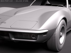Chevrolet Corvette C3 1969 3D 모델