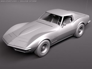 Chevrolet Corvette C3 1969 3D 모델