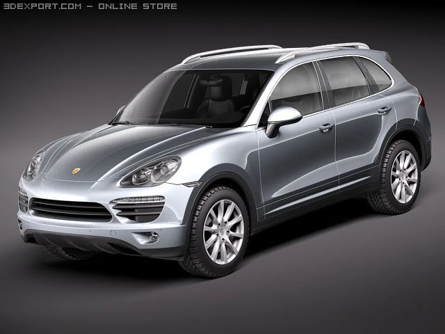 Porsche Cayenne 2011 3D Model .c4d .max .obj .3ds .fbx .stl .blend 
