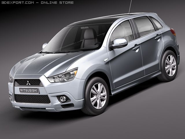 Mitsubishi Outlander Sport RVR ASX Modello 3D .c4d .max .obj .3ds .fbx .stl .blend