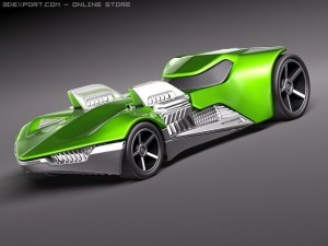 Hot Wheels Twin Mill Concept Car 3D Model