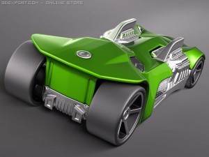 Hot Wheels Twin Mill Concept Car 3D Model