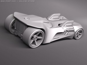Hot Wheels Twin Mill Concept Car 3D Model