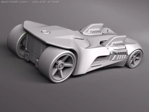 Hot Wheels Twin Mill Concept Car 3D Model