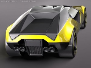 HotWheels LaFasta Futuristic Concept Car 3D Модель