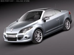 Renault Megane Coupe Cabriolet 2011р 3D Модель