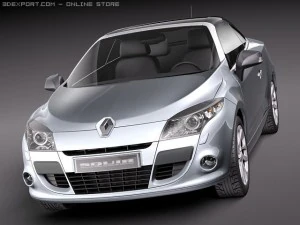 Renault Megane Coupe Cabriolet 2011р 3D Модель