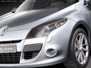 Renault Megane Coupe Cabriolet 2011р 3D Модель