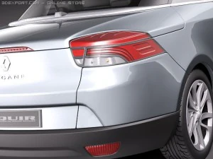 Renault Megane Coupe Cabriolet 2011р 3D Модель