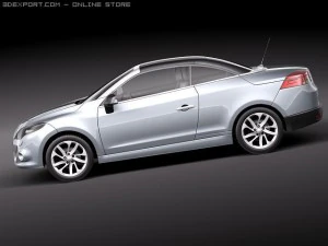 Renault Megane Coupe Cabriolet 2011р 3D Модель