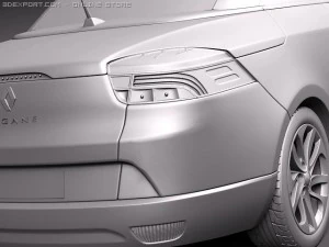 Renault Megane Coupe Cabriolet 2011р 3D Модель