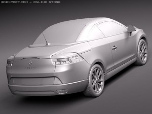 Renault Megane Coupe Cabriolet 2011 3Dモデル