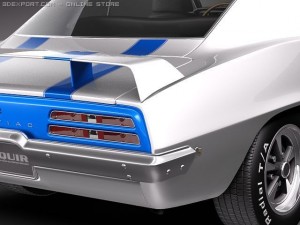 Pontiac Firebird Trans Am 1969 3D Model