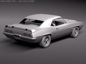 Pontiac Firebird Trans Am 1969 3D Model