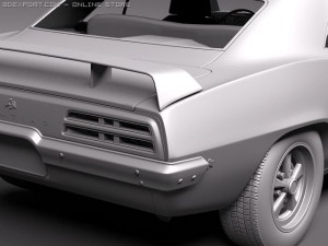 Pontiac Firebird Trans Am 1969 3D Model