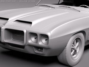 Pontiac Firebird Trans Am 1969 3D Model