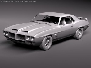 Pontiac Firebird Trans Am 1969 3D Model
