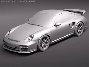 Porsche 911 GT2 RS 2011 3D Model