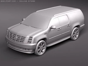 Cadillac Escalade ESV 2010 3D Model