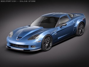 Chevrolet Corvette Z06 Carbon 2010 Modelo 3D