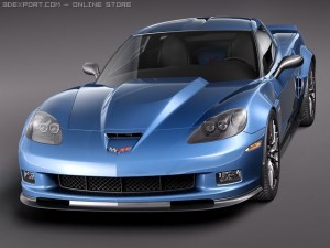 Chevrolet Corvette Z06 Carbon 2010 3D Model