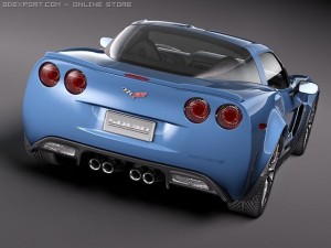 Chevrolet Corvette Z06 Carbon 2010 3D Model