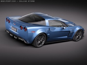 Chevrolet Corvette Z06 Carbon 2010 3D Model